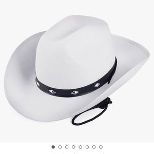 Cowboy Hat - Studded Leather Band - Western